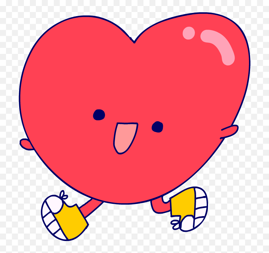 Valentines Day Running Sticker By Buzzfeed Animation For Ios - Happy Png,Buzzfeed Logo Transparent