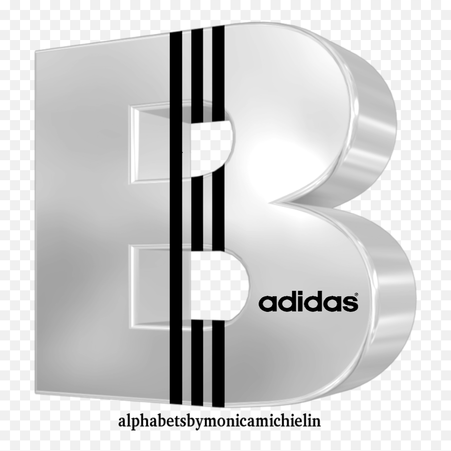 Monica Michielin Alphabets 4 - White Adidas Logo Alphabet And Adidas Png,Adidas Logo Png White