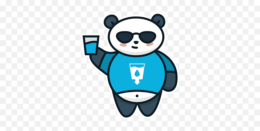Sdg Pandas Undp - Cartoon Drink Water Gif Png,Panda Transparent