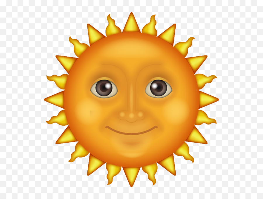 Sun Emoji Transparent Clipart - Sun Emoji Png,Smiling Emoji Transparent