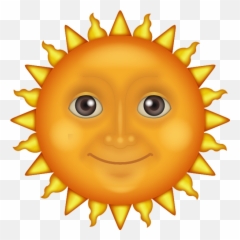 Sun Emoji Transparent Clipart - Png