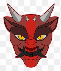 Oni Mask Transparent Background - Oni Mansk Transparent Png,Demon Face Png