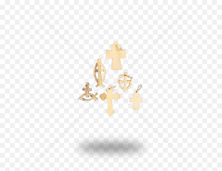 Set Of 6 Olive Wood Christian Charm - Christian Cross Png,Religious Icon Bracelet