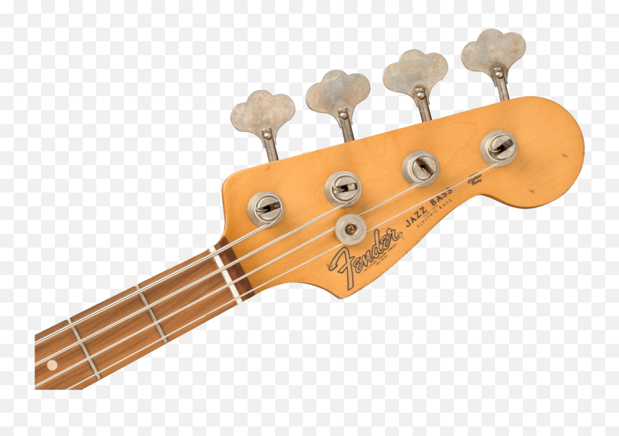Fender 60th Anniversary Roadworn 60s Jazz Bass Pau Ferro 3 - Color Sunburst Year Fender Jazz Bass Headstock Png,Aerodyne Icon