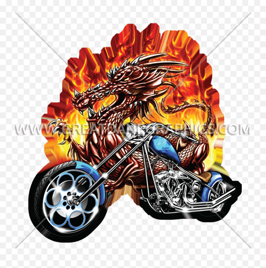 Motorcycle Clipart Easy - Dragon On Motorcycle Png,Motorcycle Clipart Png