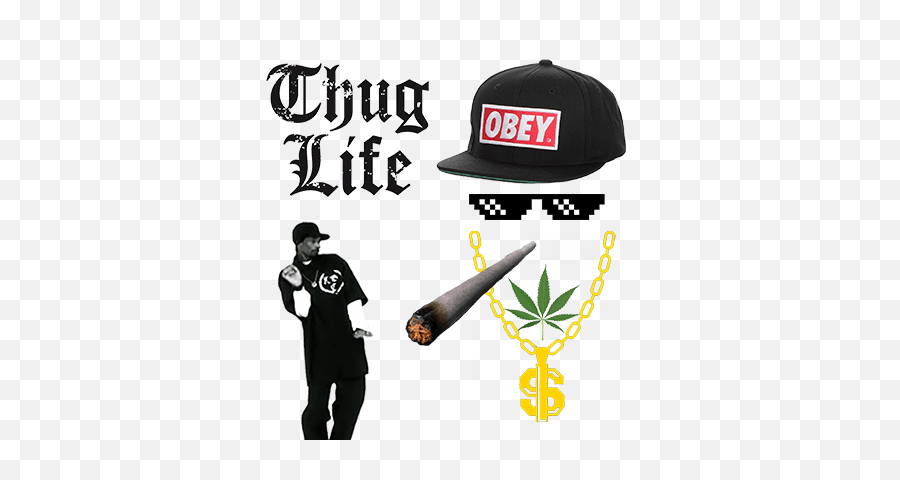 Thug Life Meme Free Png Transparent - Meme Thug Life Transparent,Thug Life Logo