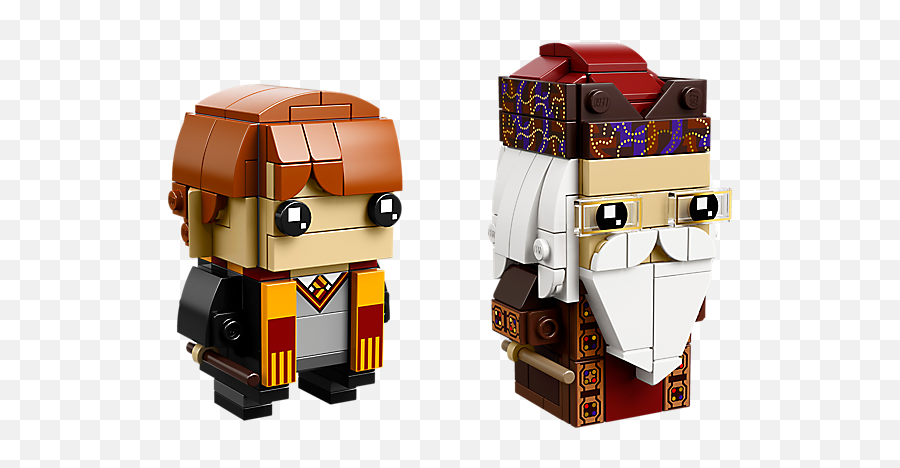 Lego Ron Weasley U0026 Albus Dumbledore 41621 - Lego Brickheadz Harry Potter Png,Dumbledore Png