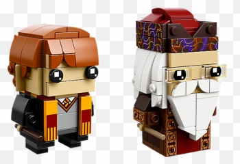 Lego Ron Weasley U0026 Albus Dumbledore 41621 - Lego Brickheadz Harry Potter Png,Dumbledore Png
