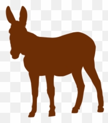 Burro Graphics To Download - Donkey Silhouette Png