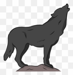 Wolf Predator Howl Leg Tail Illustration Transparent Png - Lobos Poses