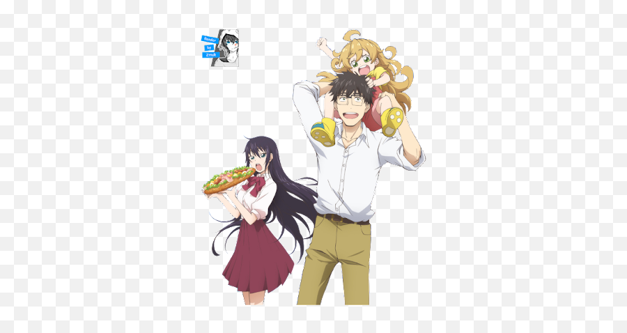 Render Inuzuka Kouhei Iida Kotori And Tsumugi Sweetness Lightning Anime Png K - on Icon