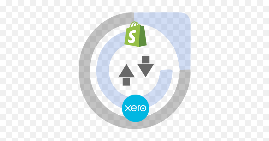 Commercient Sync Integration For Xero To Shopify Png Icon