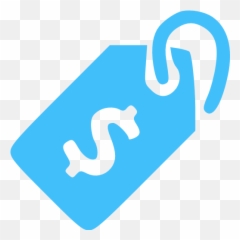 Caribbean Blue Price Tag Icon - Free caribbean Price Tag Icon Blue png