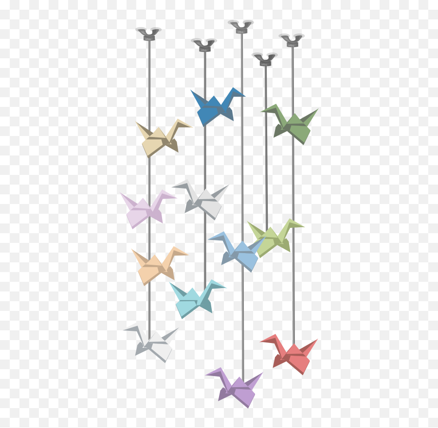 Openclipart - Clipping Culture Transparent Hanging Paper Cranes Png,Paper Crane Icon