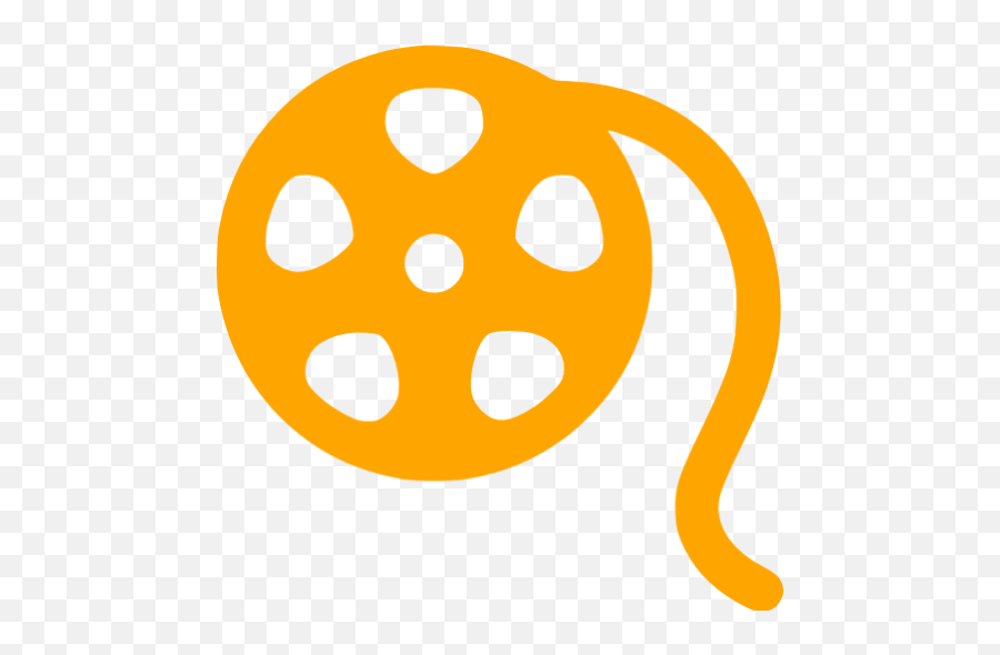 Orange Film Reel Icon - Free Orange Film Reel Icons Film Reel Png,Film Reel Png