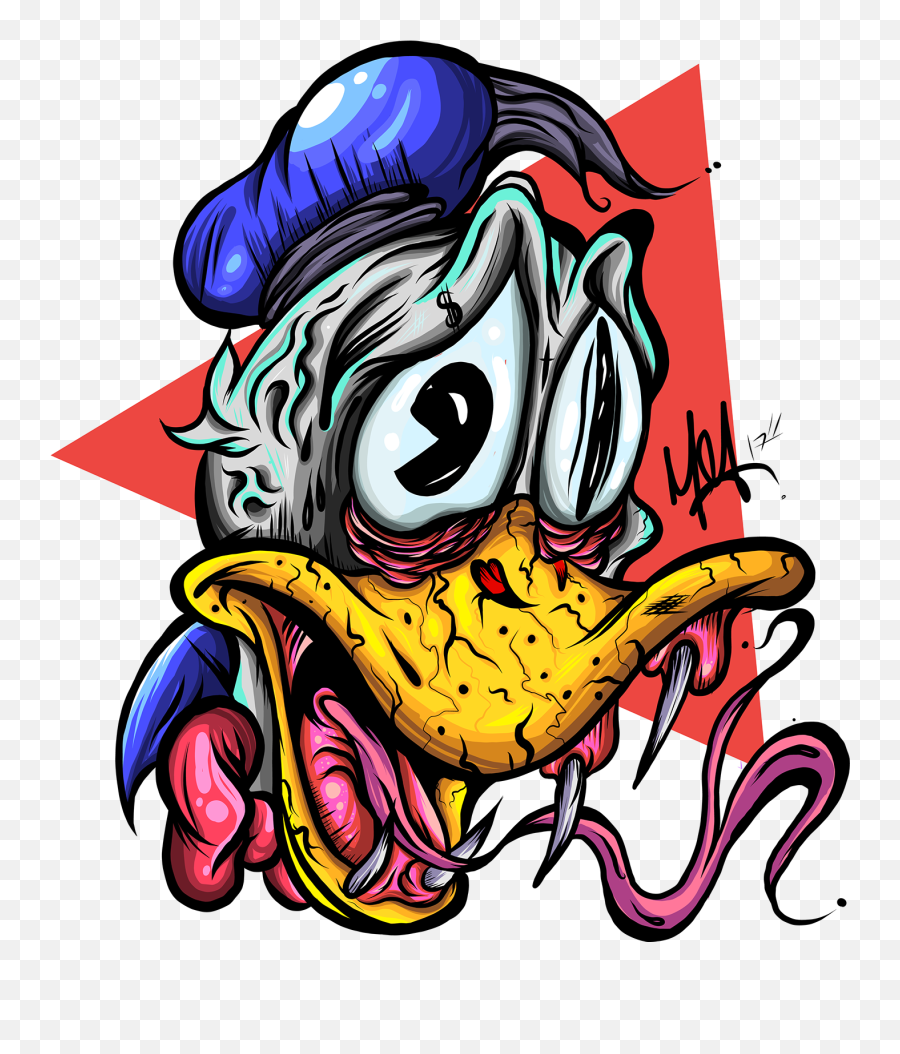 Donald - Thug Life Art Png,Donald Duck Transparent