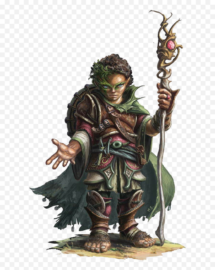 Halfling Png - M Halfling Cleric W Staff Dungeons And Halfling Dungeons Dragons,Dungeons And Dragons Logo Png