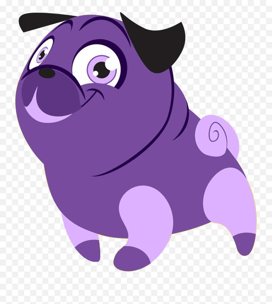 Clipart Dog Animation Transparent - Purple Dog Clipart Png,Doge Transparent Background