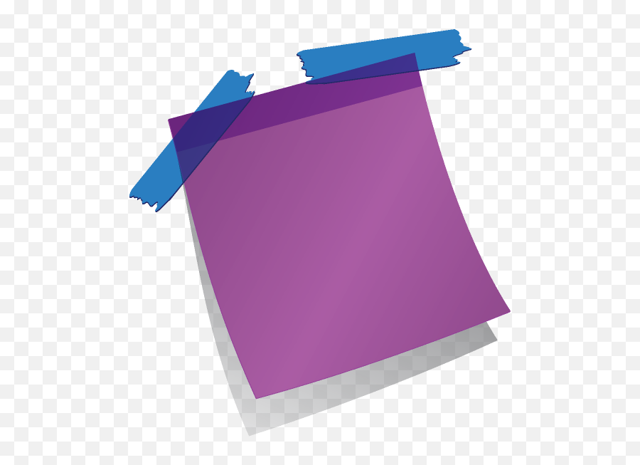 Purple Post It Notes Transparent U0026 Png Clipart Free Download - Post It Png Transparent,It Png
