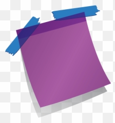 Purple Post It Notes Transparent U0026 Png Clipart Free Download - Post It Png Transparent,It Png