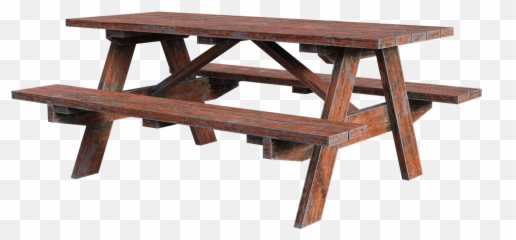Picnic Table Wooden Bench - Bench Png,Picnic Table Png