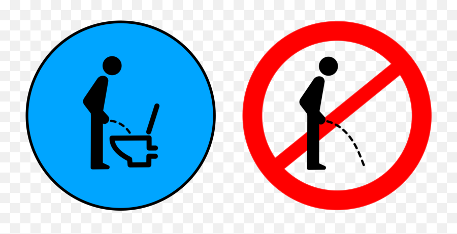 Urination Sign Urine Number Toilet - Don T Pee Outside Png,Pee Png