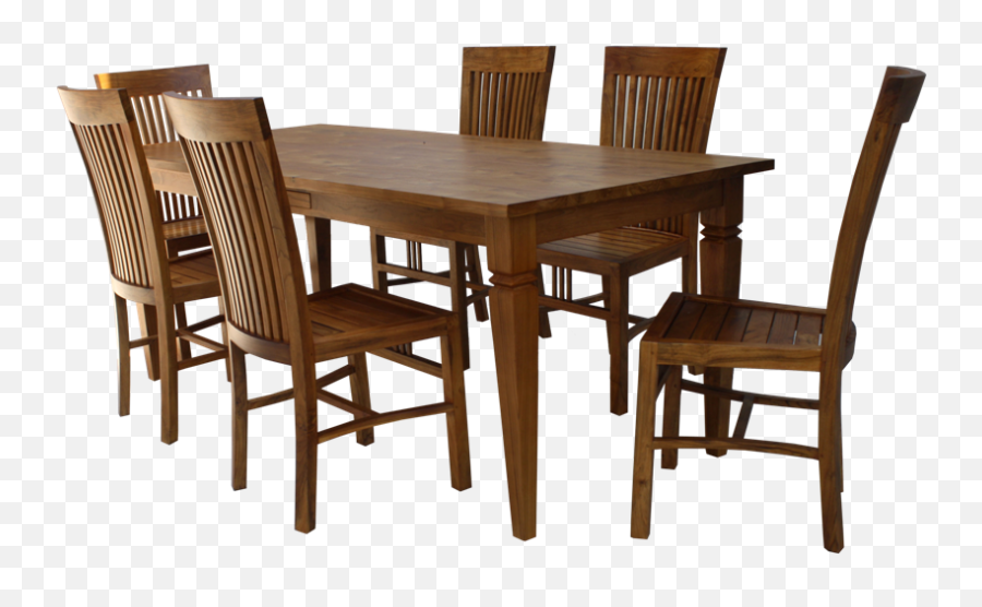 Dining Tables Indonesia Teak Wood Furniture - Chair Png,Dining Table Png