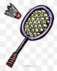 Birdie Royalty Free Vector Clip - Badminton Racket And Clipart png