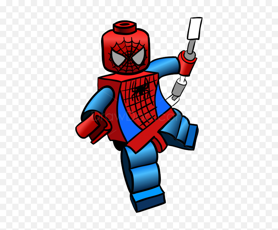 Lego Super Heroes Drawing - Lego Spiderman Png,Spiderman Clipart Png