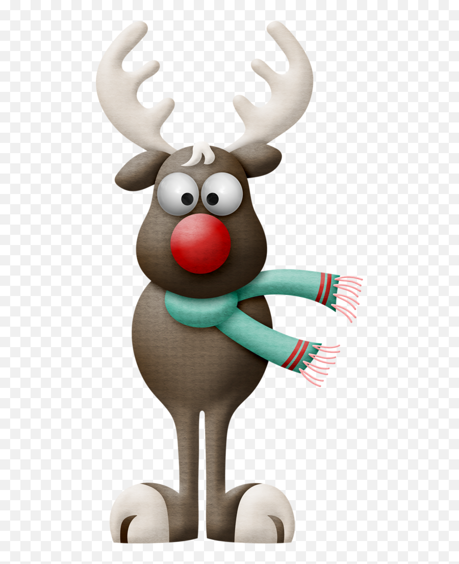 Christmas Reindeer - Christmas Cartoon Animals Png Clipart Christmas Day,Cartoon Animals Png