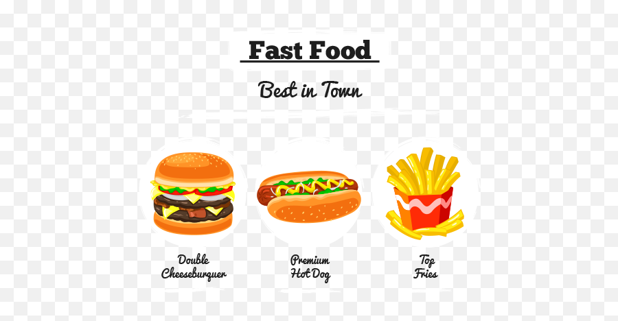Food Illustration - Fast Food Illustration Png,Fast Food Png