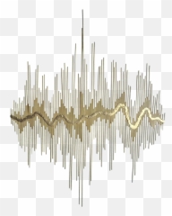 Download Sound Waves Metal Wall Sculpture - Sound png