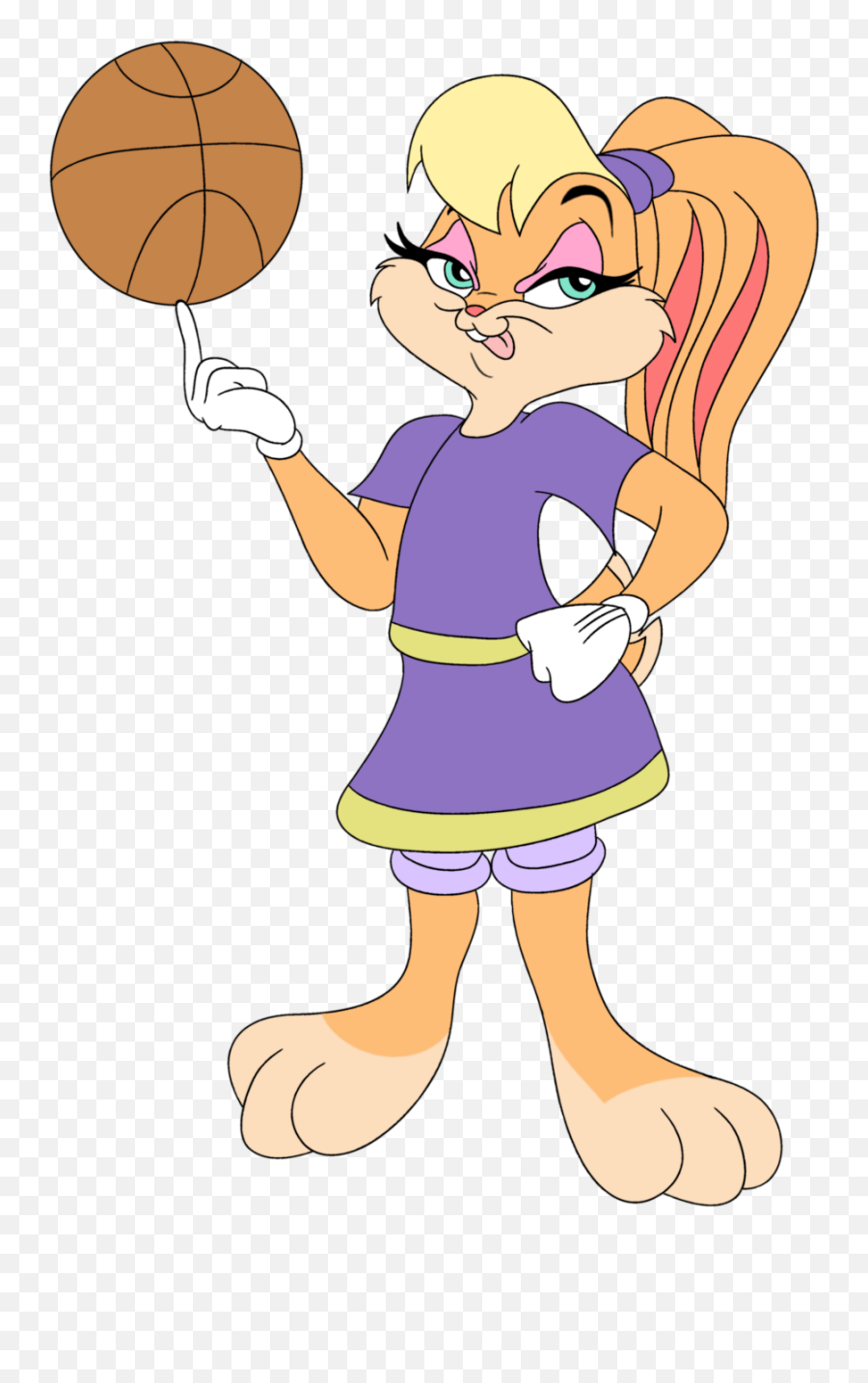 Basketball Bunny Cliparts - Png Download Full Size Clipart Basketball Bunny,Cartoon Basketball Png
