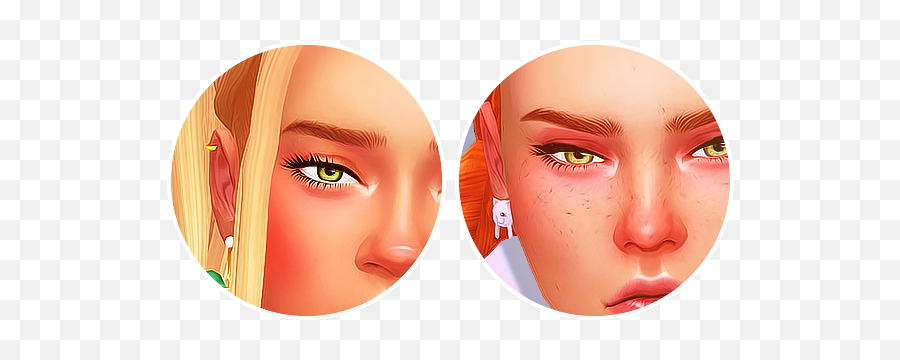 Eyebrows - Sims 4 Nose Highlight Hd Png Download Original Sims 4 Cc Nose,Eyebrows Png