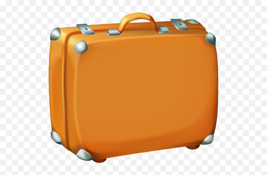 Brown Suitcase Clipart Image - Transparent Background Suitcase Clipart Png,Luggage Png
