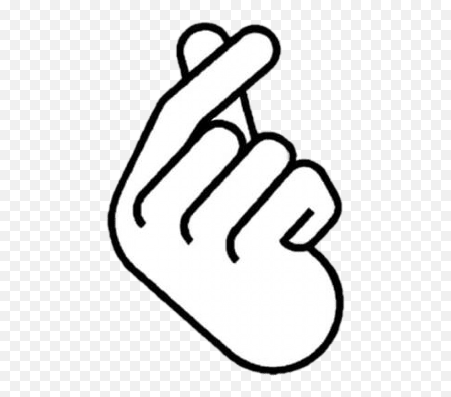 Free Png Download Oppa Sign Images - Finger Heart Clip Art,Korean Png