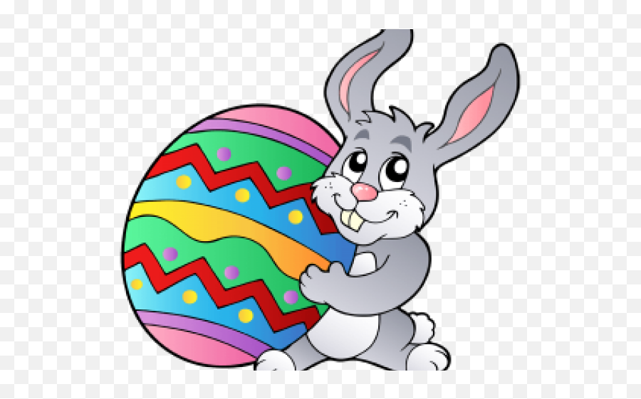 Easter Bunny Clipart Comic - Easter Bunny With Egg Png,Bunny Png