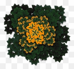 Textures Of Shrubs And Tree Tops - Illustration png