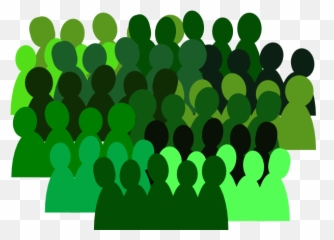 Larger Very Green Crowd Png Clip Arts - Teamwork Clipart People