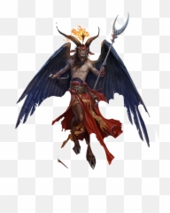 Download Demon Sticker - Goat Demon Pathfinder Full Size Pathfinder Demon Lords Png,Demon Eyes Png