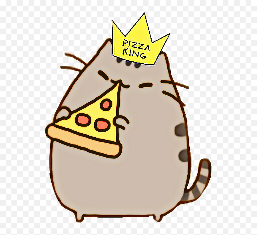 Pusheen Cat With Pizza Clipart - Pusheen Cat With Pizza Png,Pizza Clipart Transparent