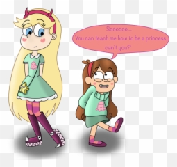Download Star Butterfly Gravity Falls Png Image With No - And Mabel
