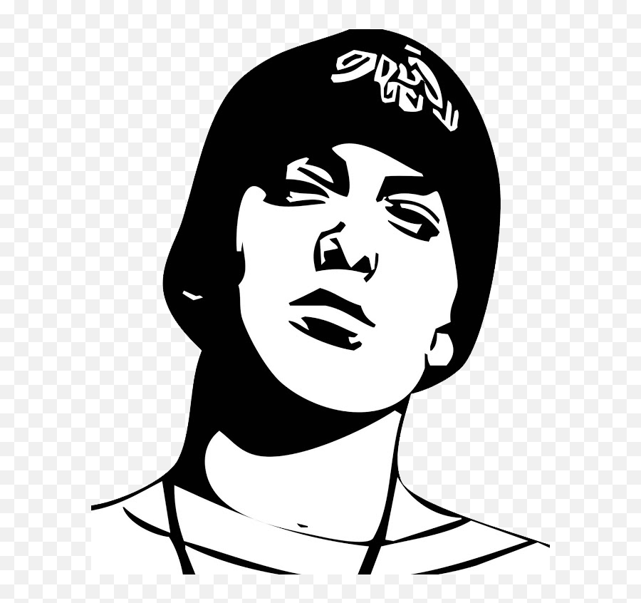 Eminem Drawing Free Stencil Clip Art - Eminem Black And Eminem Drawing Png,Eminem Png