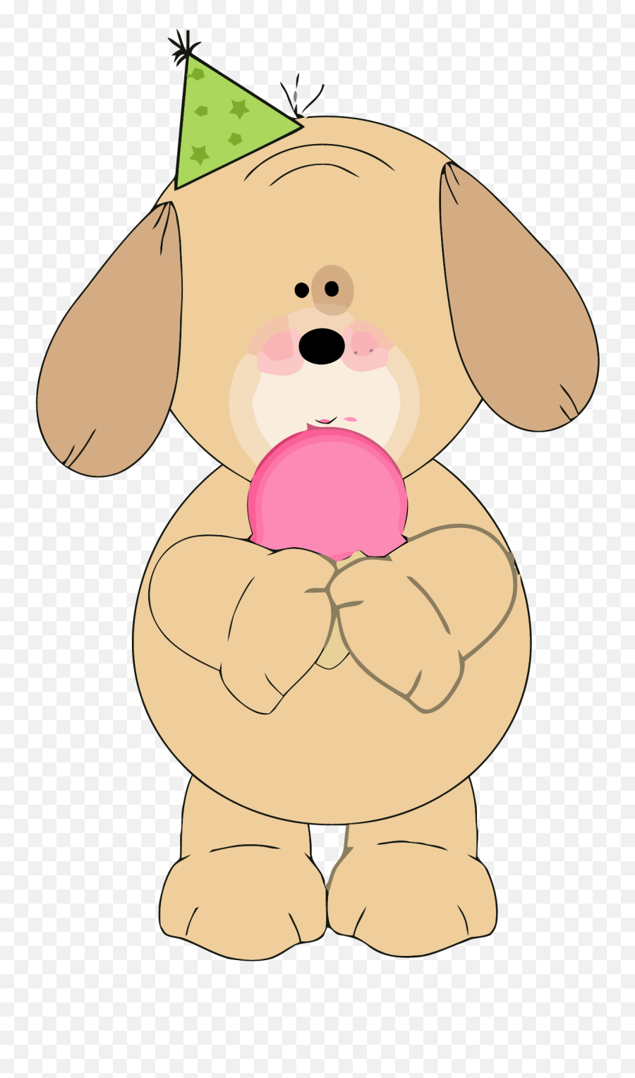Party Pup Ice Cream Clipart - Happy Png,Ice Cream Clipart Png