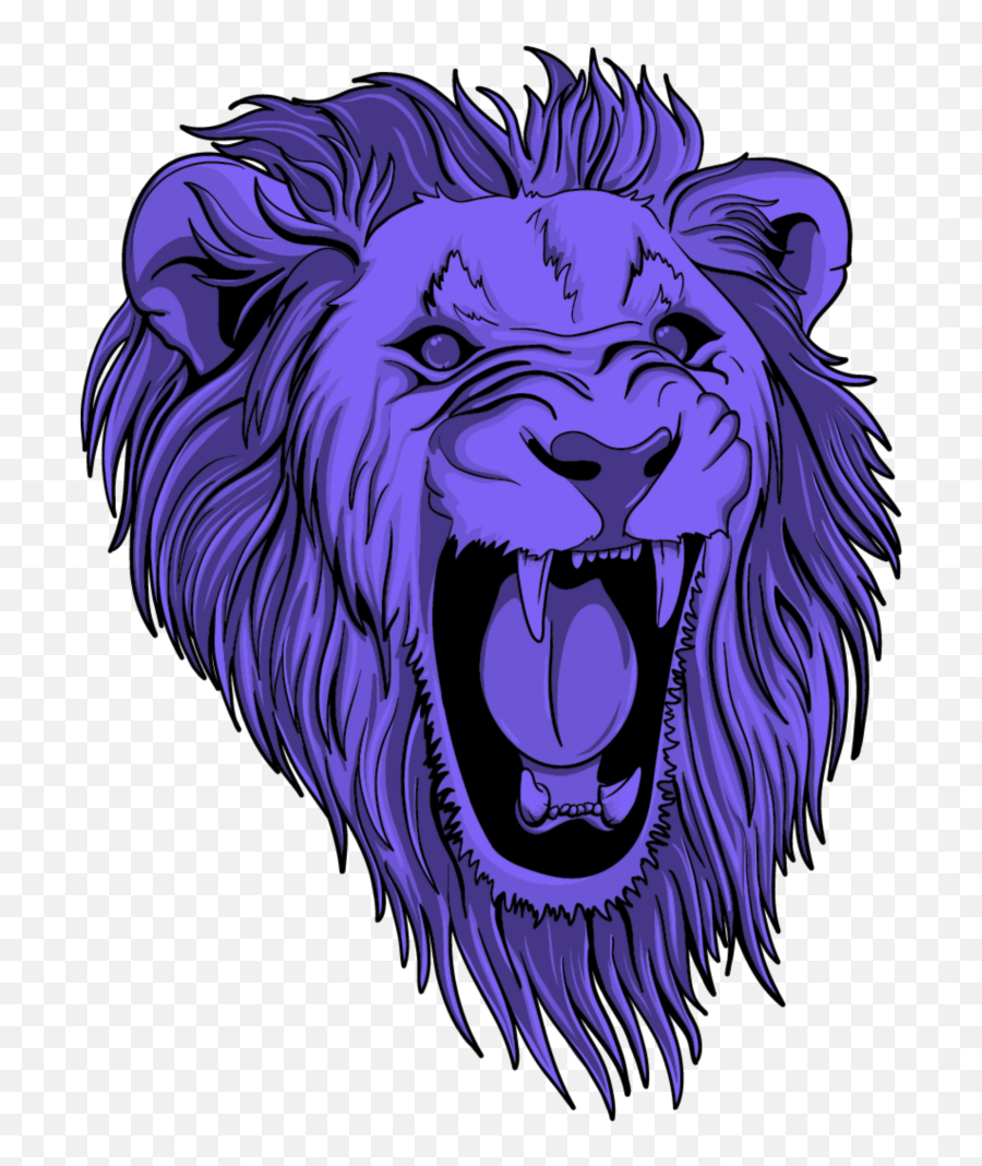 Mq - Lion Purple Clipart Png,Lion Roar Png