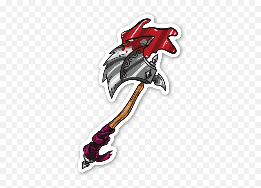 Bloody Battle Axe Sticker - Stickerapp Collectible Weapon Png,Battle Axe Png