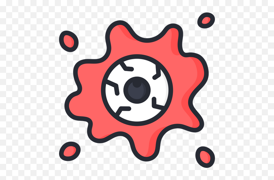Eye With Blood Icon Of Colored Outline Style - Available In Dot Png,Bloody Png