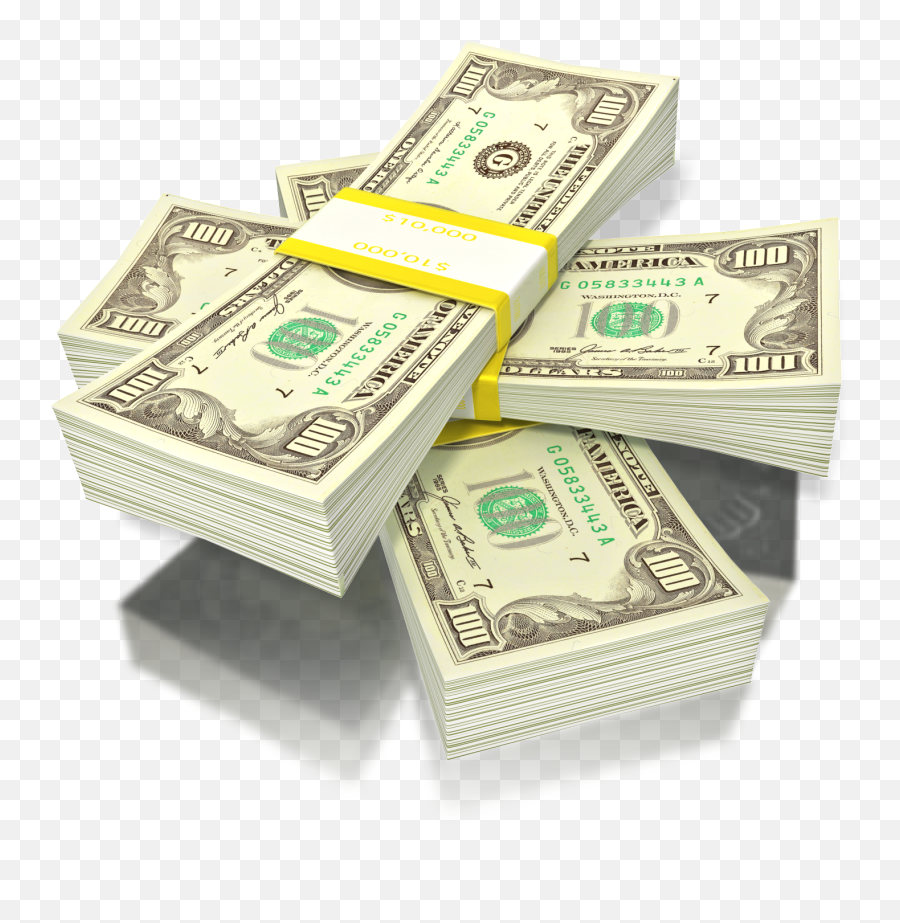Stacks Of Money Sign Clipart Png Download - Clipart Stacks 100 Us Dollar,Money Stack Png