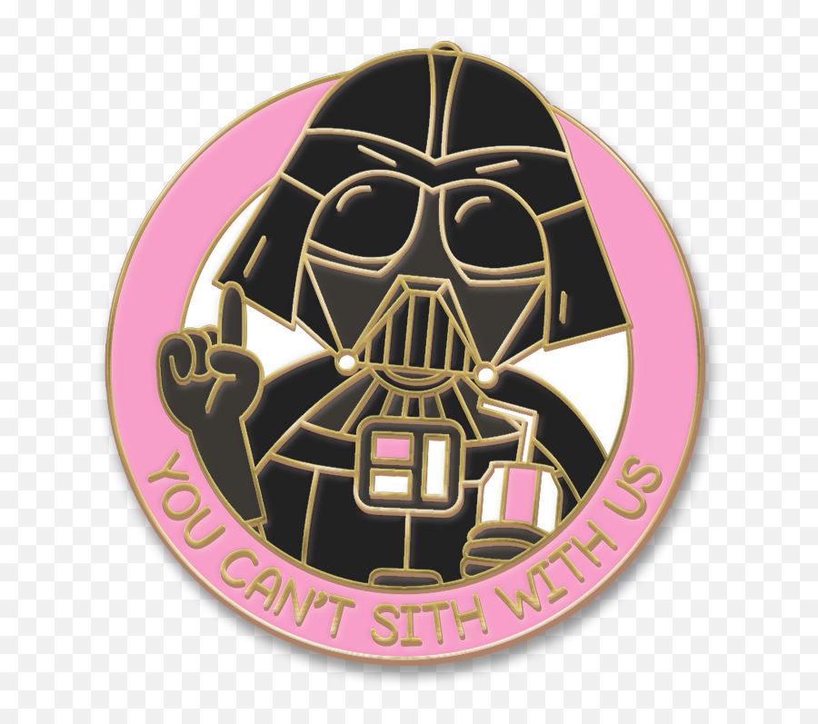 Details About You Canu0027t Sith With Us Enamel Pin - Darth Vader Star Wars Mean Girls Sit With Darth Vader Png,Star Wars Sith Logo