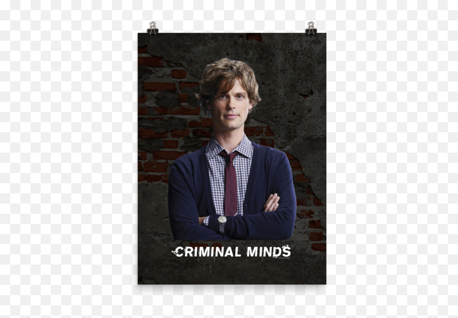 Criminal Minds Spencer Reid Premium Satin Poster U2013 Cbs Store - Criminals Minds Spencer Reid Png,Criminal Minds Logo